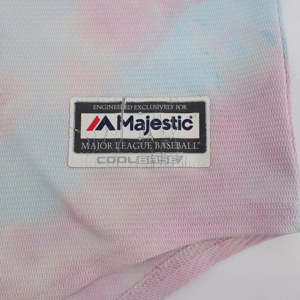 Majestic St. Louis Cardinals‎ Tie Dye Baseball Jersey Pastel Mens 2XL